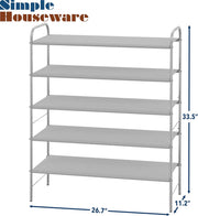 5-Tier Shoe Rack Storage Organiser