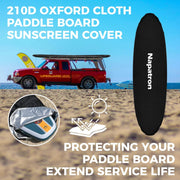 10'6 Inflatable Stand Up Paddle Boards, 33'' Widened Design Sup Paddle Board, Premium Paddle Fishing Board with Accessories, Sunscreen Cover, Fast Pump, Suitable for Youth and Adults