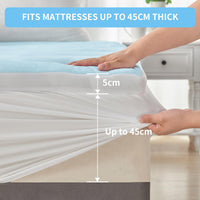 LINENOVA Reversible Cooling & Coral-Fleece Mattress Topper – 5 Sizes