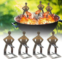 Sausage Man Stainless-Steel BBQ Rack – 5 Pack Options
