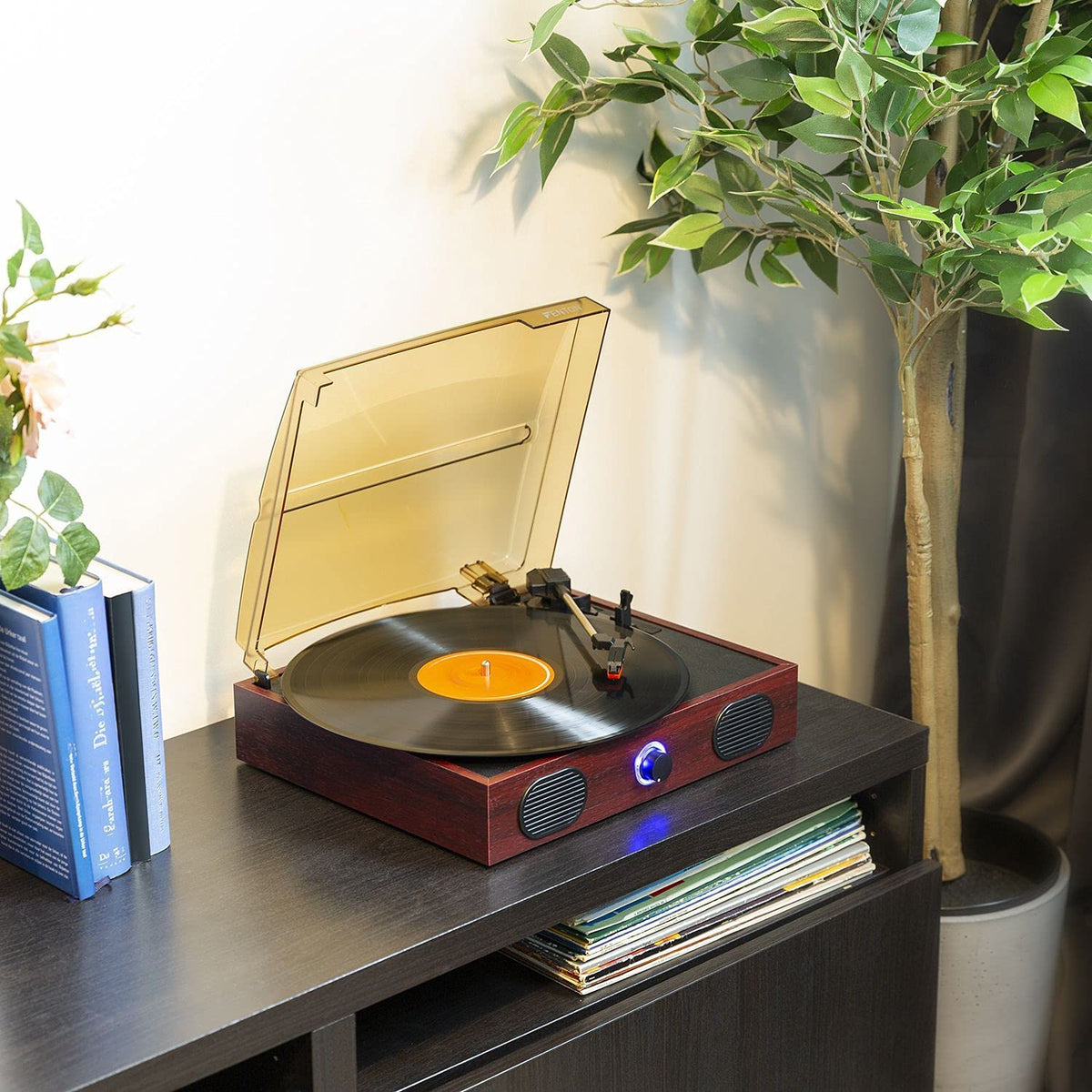 Fenton RP105 Record Player Vinyl Turn Table with Built in Speakers USB ...