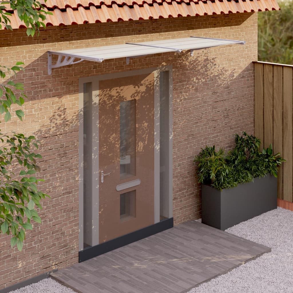 90 cm-Deep Polycarbonate Door & Window Canopy – 3 Finishes