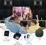 Sound Proof Foam Panels Pack Acoustic Foam,25 X 25 X 5 cm Wedges Acoustic Panels,Sound Absorbing Panels for Studio/Office/Home Sound Proof Panels for Walls (2.5cm) 24 pack