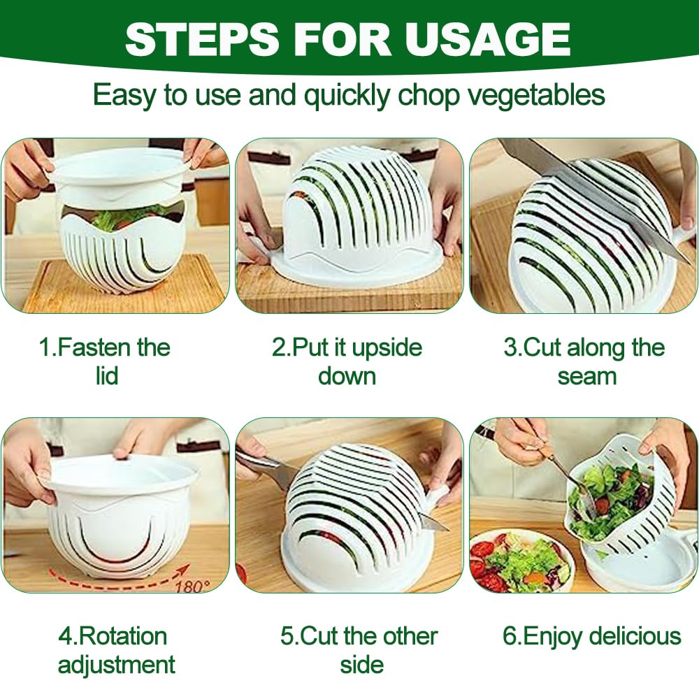 5-in-1 Snap Salad Cutter Bowl