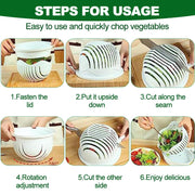 5-in-1 Snap Salad Cutter Bowl
