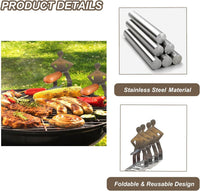 Sausage Man Stainless-Steel BBQ Rack – 5 Pack Options