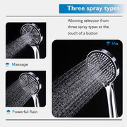 10-Inch Round Rain Shower & 3-Mode Handheld Rail Set