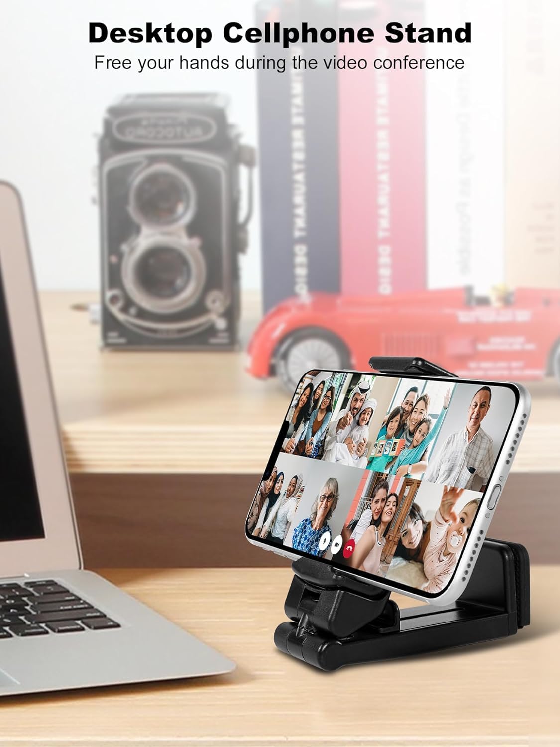 Black 360° Rotating Airplane & Travel Phone Holder