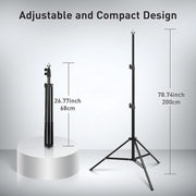 1.8×2.8m Reversible Green & Blue Screen with T-Stand