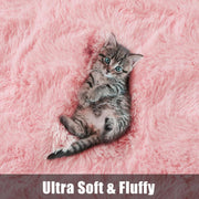 Ultra-Soft Washable Shaggy Area Rug – Pink, 80 × 160 cm
