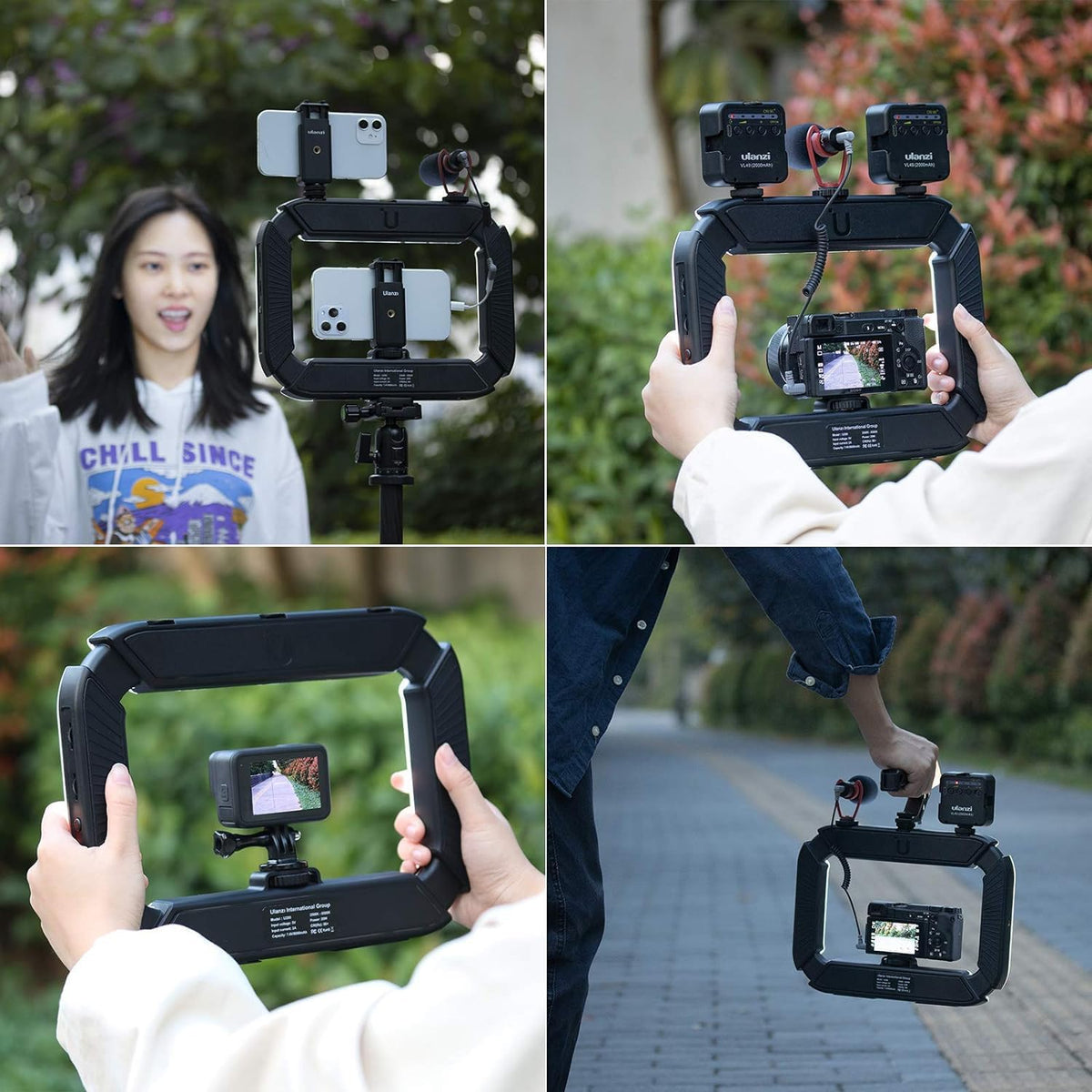 ULANZI U200 Smartphone Video Rig with Rechargeable Ring Light