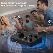 Rybozen HDMI & AUX Dual UHF Karaoke Mixer System