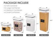 24pcs Airtight Food Storage Container Set, kitchen Storage & Organisation, BPA-Free Pantry Organiser Plastic Food Containers with Lids for Cereal, Flour and Sugar, Includes 24 Labels