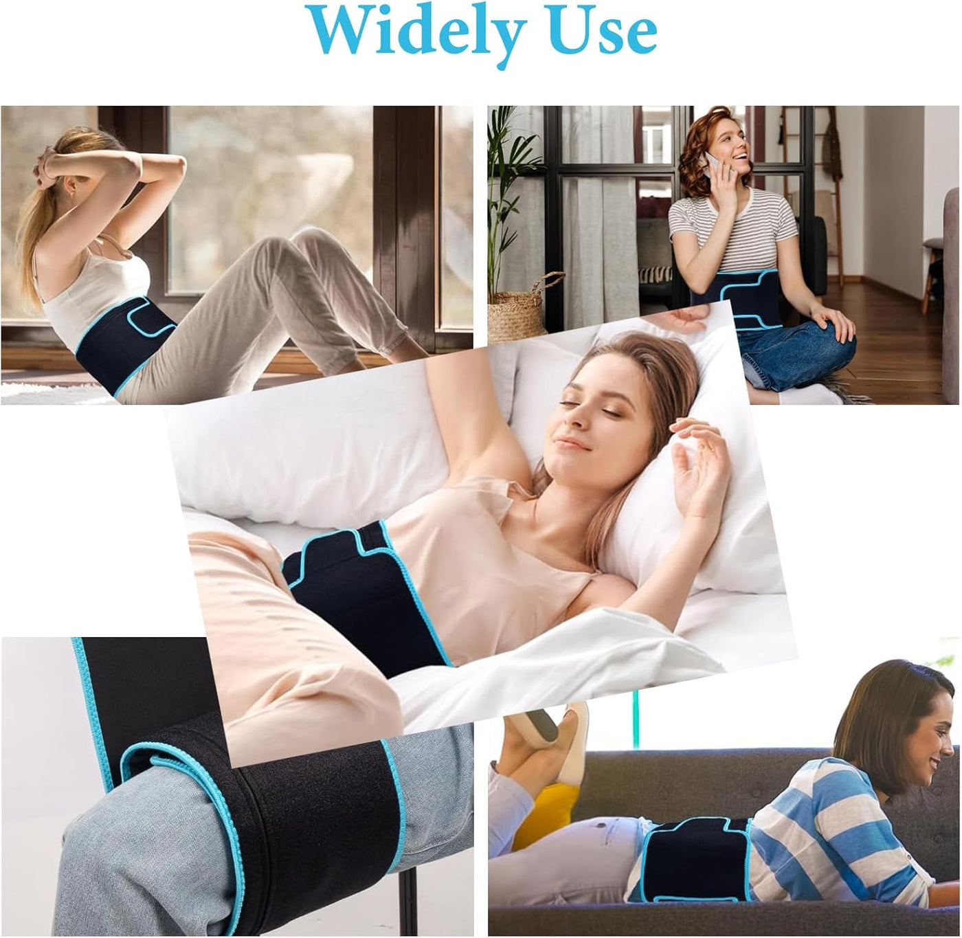 Red Light Belt, Infrared Red Light Pad for Body, Near Infrared Light Lamp for Waist Thighs Shoulder Back Muscle Adjustable & Portable for Office/Home Use, Large Size 120cm Length