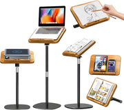 2-in-1 Adjustable Sheet-Music & Desktop Book Stand