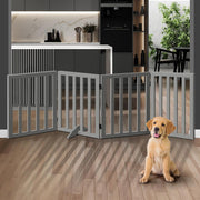 Freestanding Foldable MDF Pet Gate – 3 Sizes, White or Grey