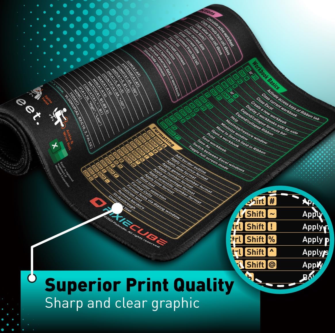 Extended Desk Mouse Pad – Multiple Sizes & Printed Designs