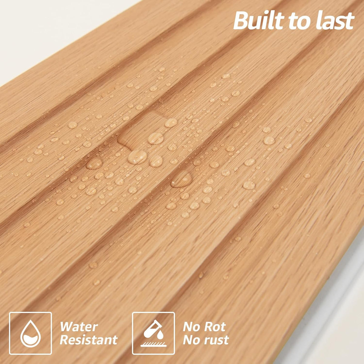 122 × 16 cm WPC Slat Wall Panels – 16 Pack, 2 Finishes