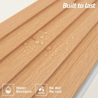 Art3d 16 PCS Wood Wall Panels for Interior Wall Decor, WPC Wooden Slat Wall Paneling for Lving Room Bedroom Office Accent Wall - 122x16 CM, Boxwood