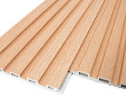 122 × 16 cm WPC Slat Wall Panels – 16 Pack, 2 Finishes