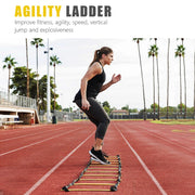 Agility Training Ladder with Scale & Carry Bag