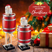 Novelty Pop-Up Santa Barrel Dispenser & Decoration