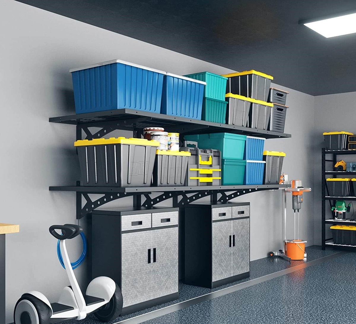 122 × 61 cm Wall-Mounted Garage Storage Shelf