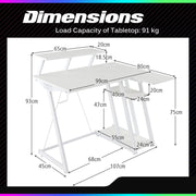 L-Shaped Gaming Desk with Outlets & USB Ports, Small Computer Desk with Monitor Shelf, Headphone Hook, Storage Shelf & Host Stand, Corner Gamer Desk with Carbon Fiber Texture