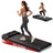LONTEK 12% Incline Walking Vibration Pad Treadmills for Home, 4 in 1 PortableTreadmill with 120KG Weight Capacity, Under Desk Treadmill with 3.0HP Brushless Quiet