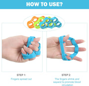 Squeeze Ball Hand Grip Strengthener, Finger Exerciser, Grip Strength Trainer(14PCS)Arthritis Pain Relief Workout Forearm Grip Workout Finger Stretcher Carpal Tunnel, Trigger Finger, and More