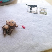 160 × 200 cm White Fluffy Shag Area Rug