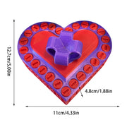 Screw-Closed Heart-Shaped Prank Gift Box
