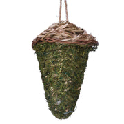 Handwoven Natural-Reed Small-Bird Roosting Pocket