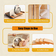 Manual Bread Slicer - Hand-cranked Bread Slicer