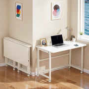Small Folding Computer Desk with Wheels