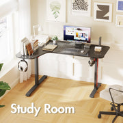 160 cm L-Shaped Gaming & Computer Desk – Black or White