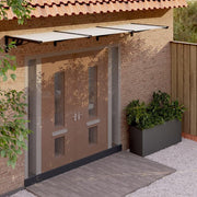 90 cm-Deep Polycarbonate Door & Window Canopy – 3 Finishes