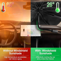 Large 57 × 31in Folding Windshield Sun-Shade Umbrella