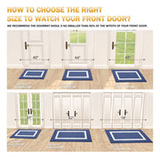 51 × 81 cm Navy Absorbent Indoor Door Mat