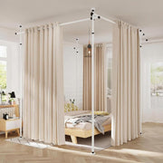 No-Drill Tension Room-Divider Curtain Rod – 6 Options