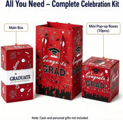 2026 Graduation Pop-Up Surprise Gift Box – Red or Blue