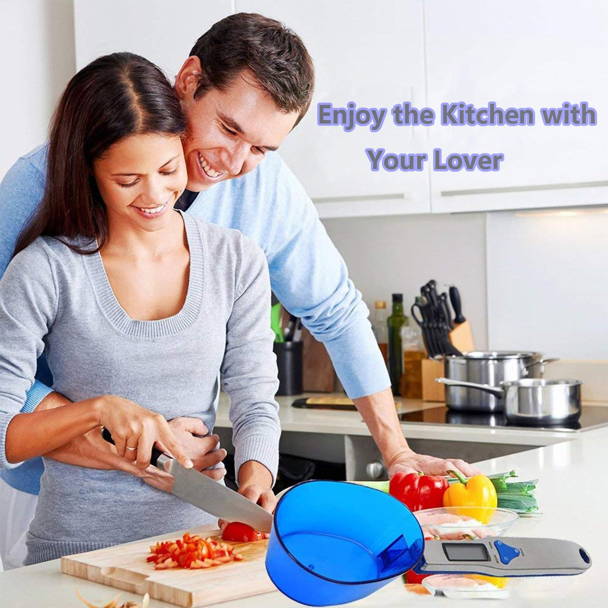 Digital Measuring Spoon Scale with 3 Scoops – 500 g × 0.1 g