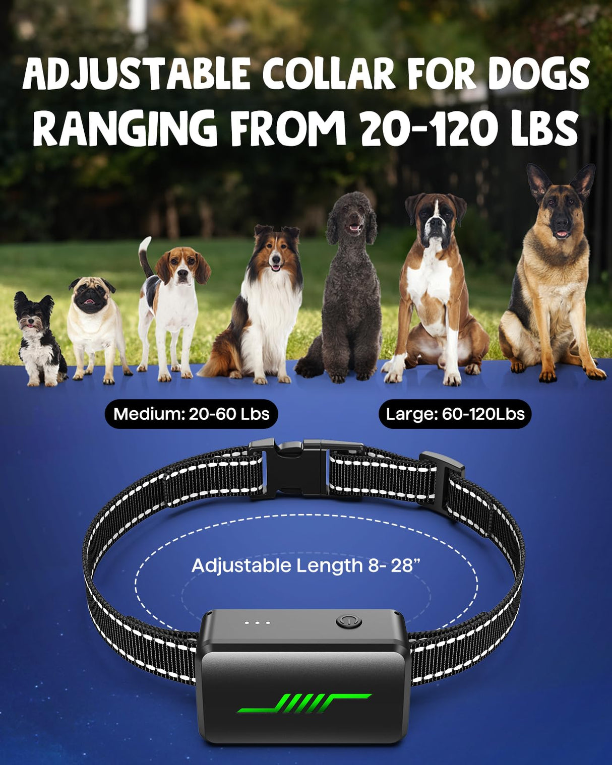 Dog Shock Collar, 2023 New User-Friendly IPX7 Waterproof Dog Training Collar with 3 Modes Electric Shocker for 10-120lbs, 2600FT E-Collar for Large Medium with Training Clicker (Black)