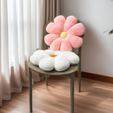2 Pcs Flower Pillow Floor Cushion Decorative Throw Pillows Cute Aesthetic Pillows Cushions for Bedroom Preppy Room Bed Sofa Chair Decor (Pink & White)