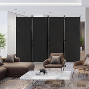 173cm Rolling 4-Panel Room Divider – 4 Colours