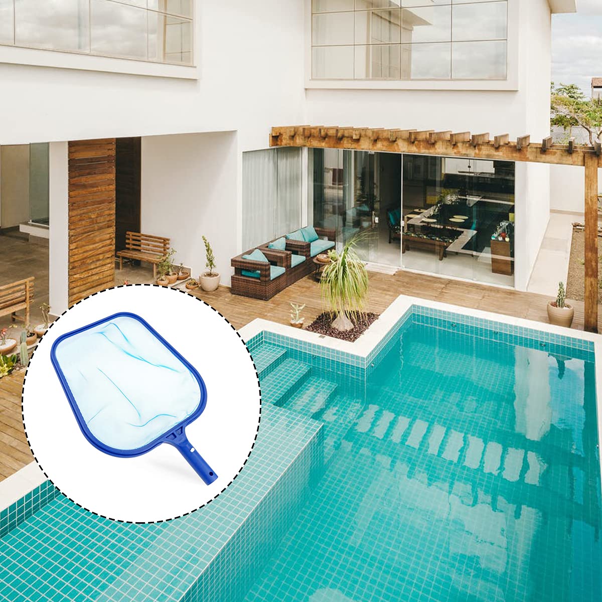 43 cm Fine-Mesh Pool Skimmer Net