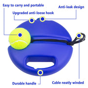 Tennis Rebound Trainer with Base, 4 Balls & Elastic Ropes