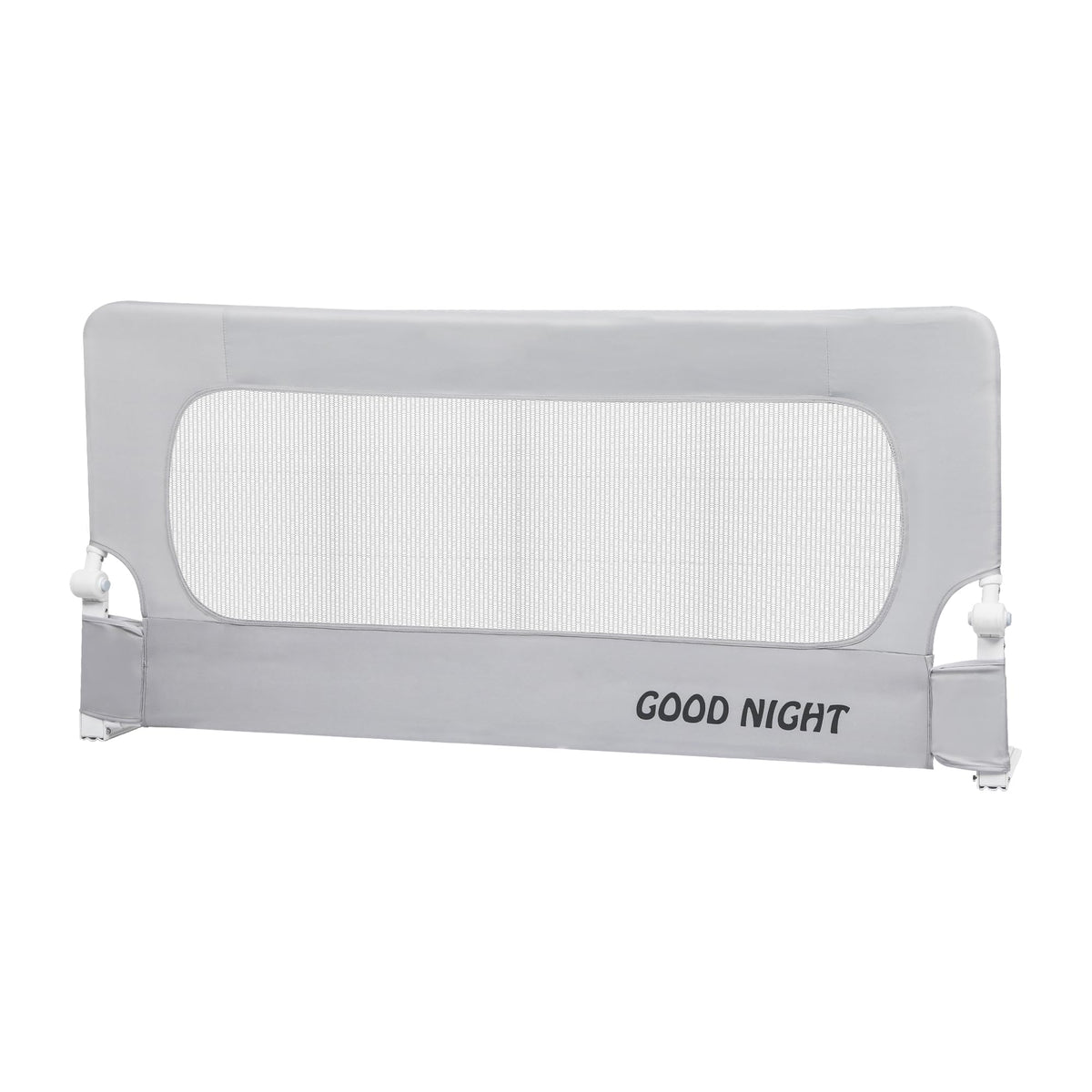 Bed Rail Baby Kids Safety Guard Height Adjustable Folding Child Toddler Cot Protect Steel Tube Safe Sleeping (M:180cm x 70cm/83cm)