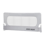 Bed Rail Baby Kids Safety Guard Height Adjustable Folding Child Toddler Cot Protect Steel Tube Safe Sleeping (M:180cm x 70cm/83cm)
