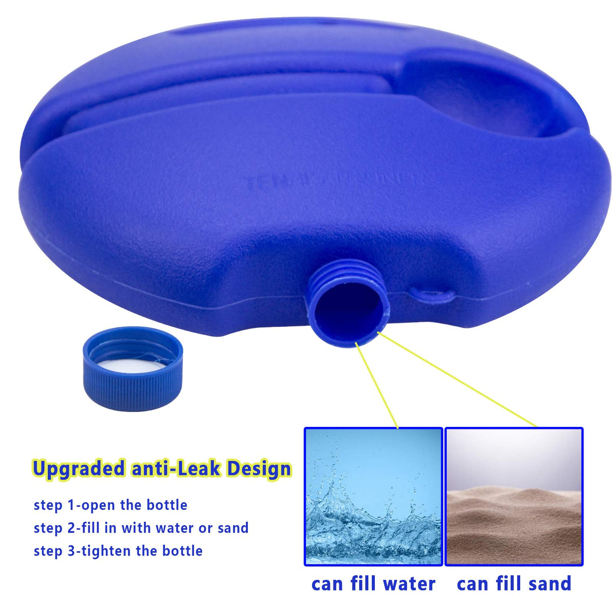 Tennis Rebound Trainer with Base, 4 Balls & Elastic Ropes